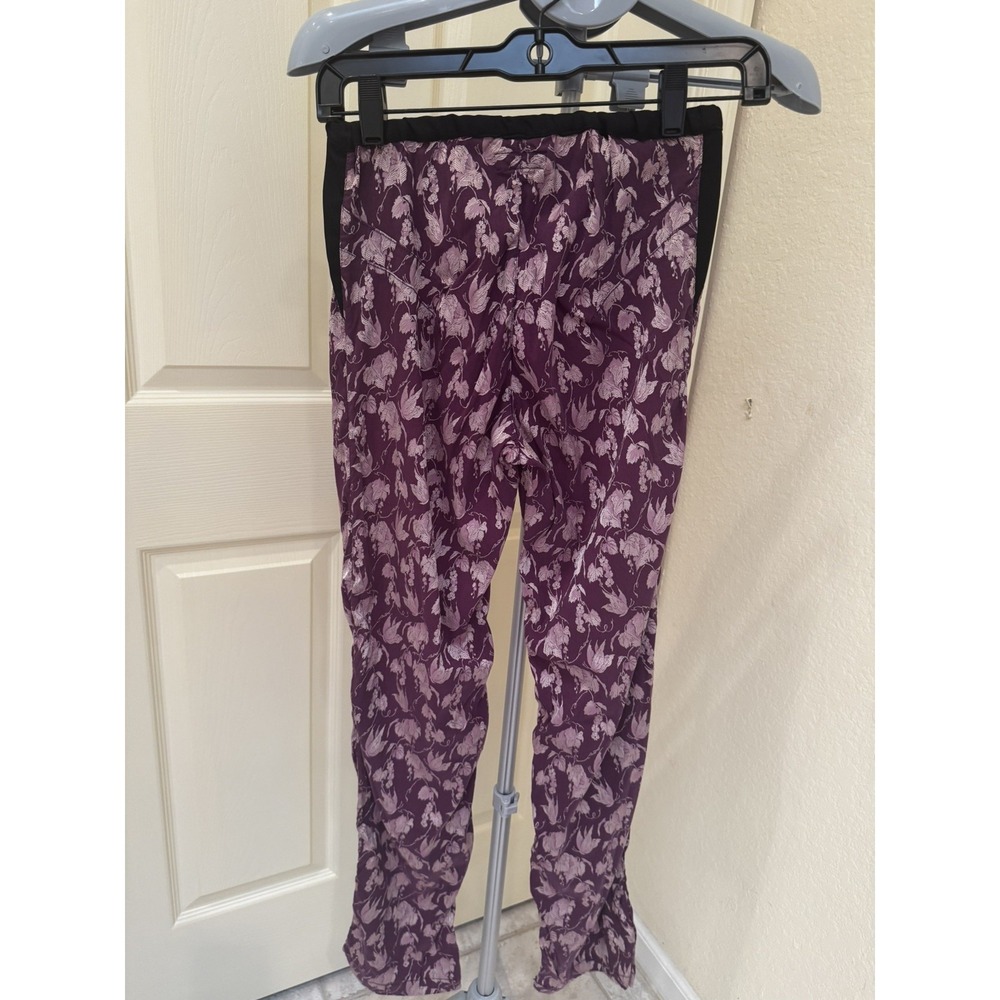 VOYAGE Invest in the Original Purple Floral Print Pants. Sz S - Picture 3 of 8